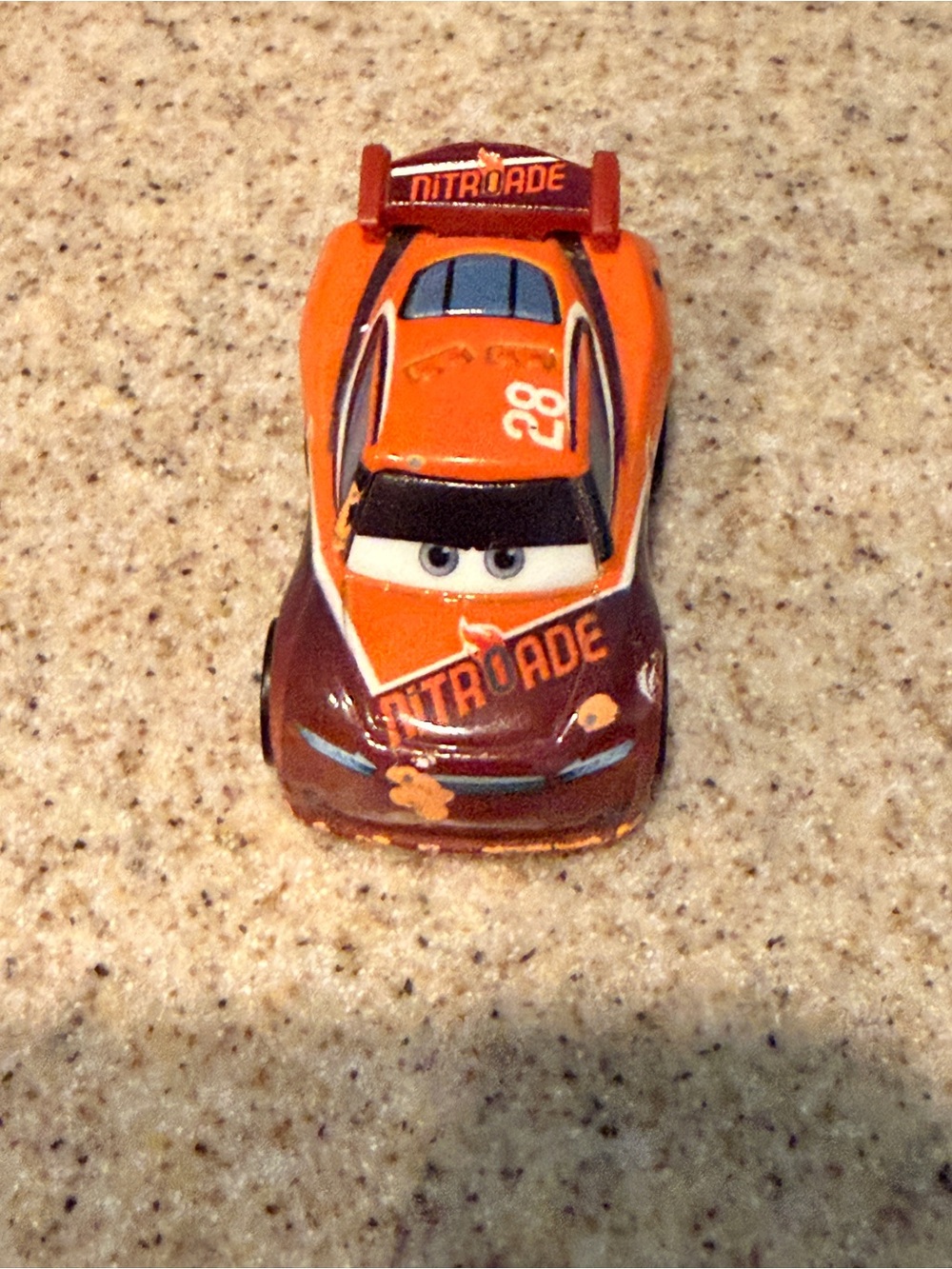 Pixar Mini Racer - Nitroade- Orange & Brown Racing Car Toy - Kids Vehicles